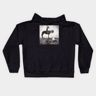 The Troll Ride - John Bauer Kids Hoodie